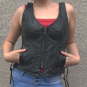 Harley-Davidson leather vest